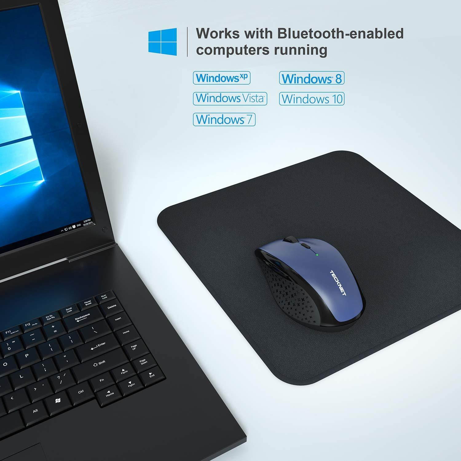 TECKNET Bluetooth Wireless Mouse (BM308) (Blue)