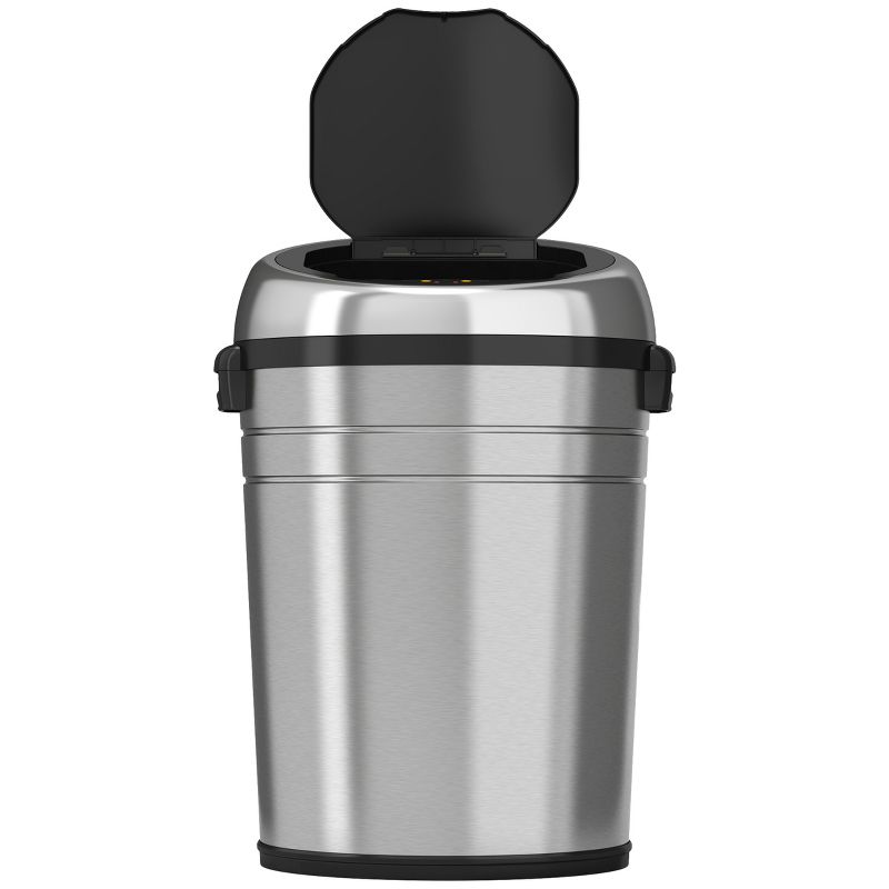 Rubbermaid 8 Quart Traditional Square Top Bedroom, Bathroom, and Office Wastebasket Trash Can, White (2 Pack)