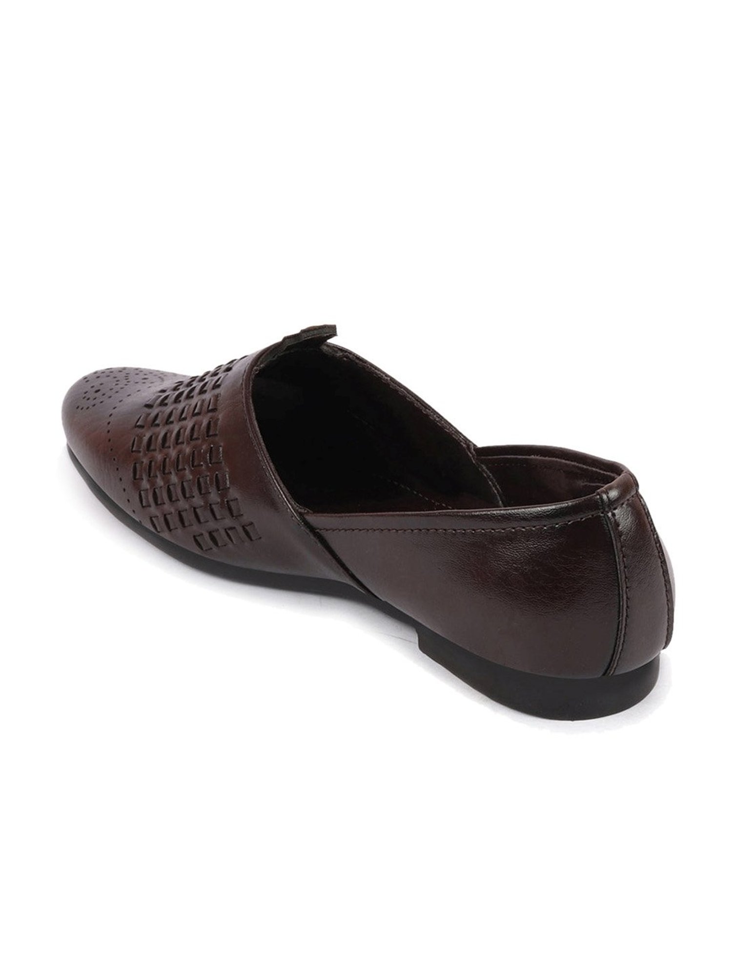 Fausto Men's Brown Ethnic Juttis