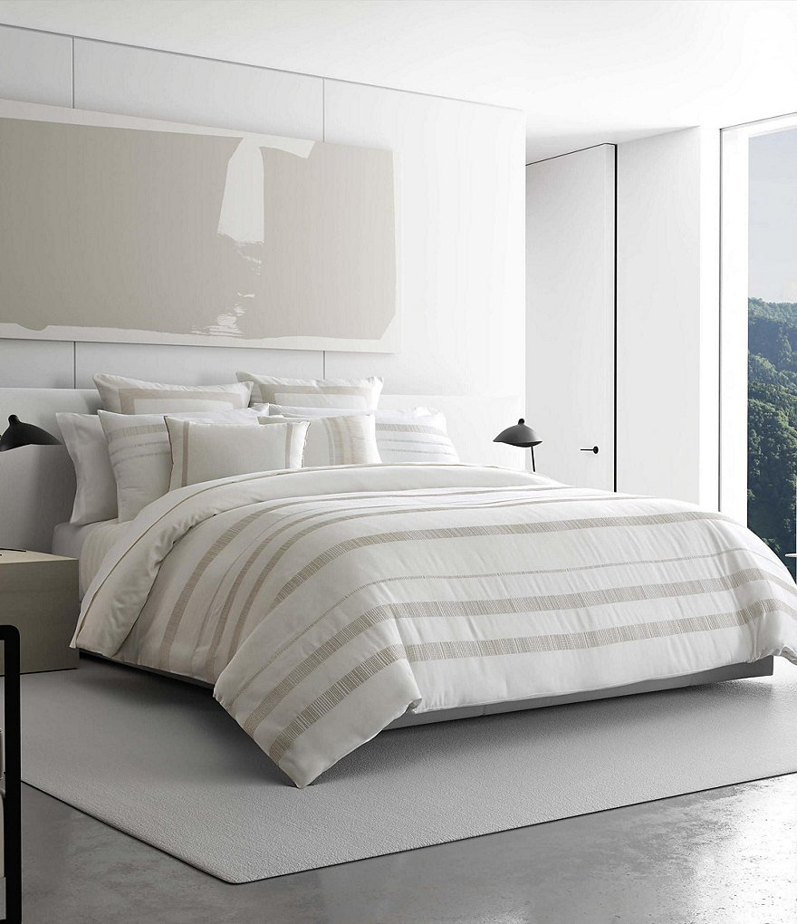 Vera Wang Pucker Grid Duvet Cover Mini Set