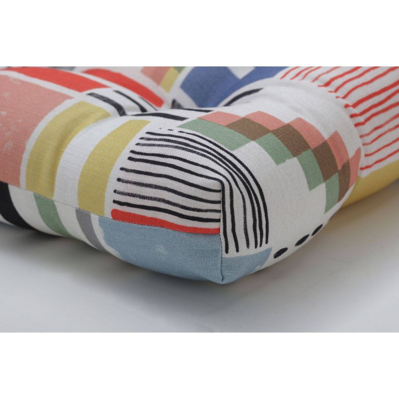 Set of 2 Amagansett Summer Reversible Chair Pad - Pillow Perfect