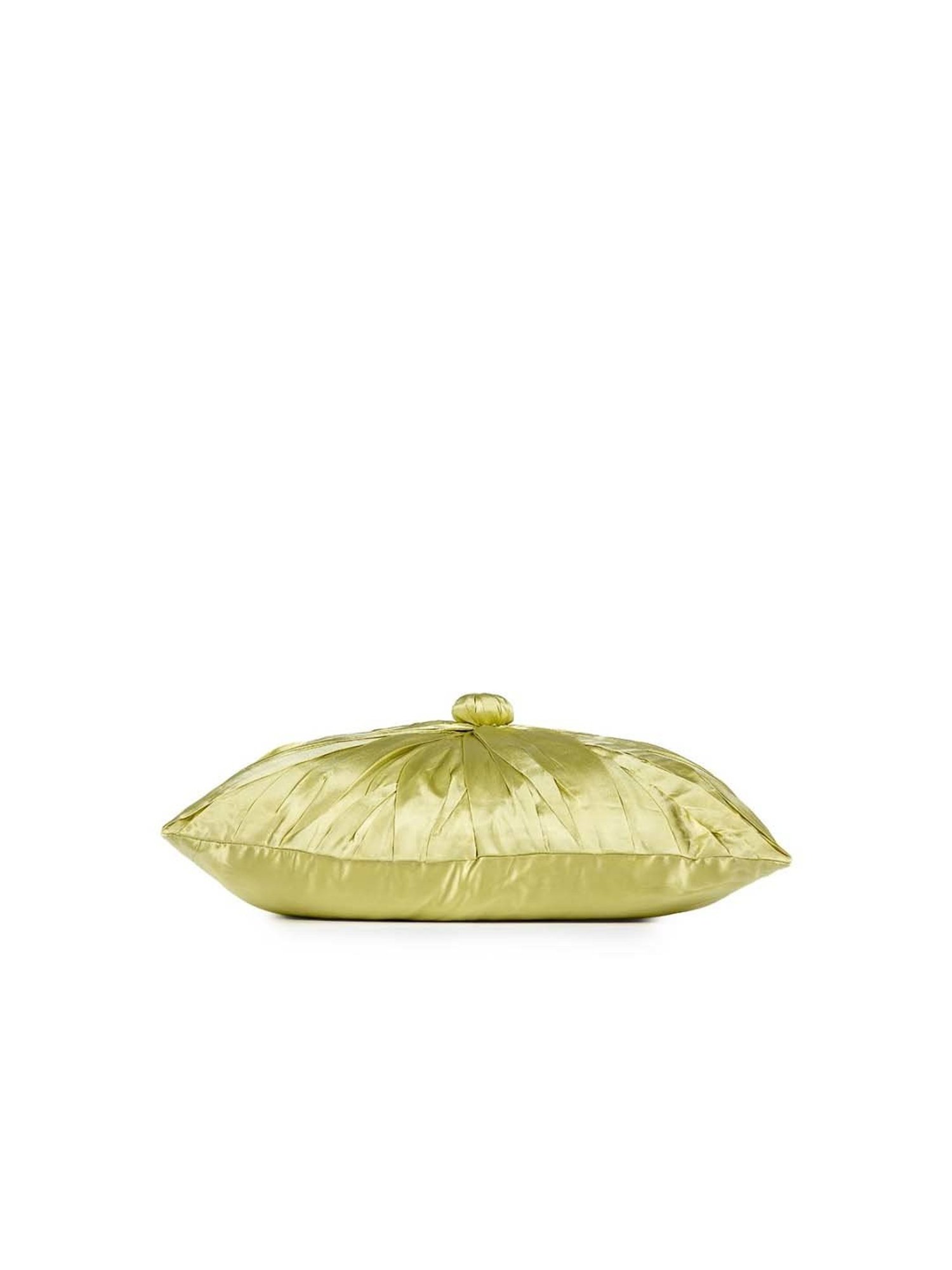 Home4U 'Anabelle' Lime Green Silk Cushion Cover - Set of 1