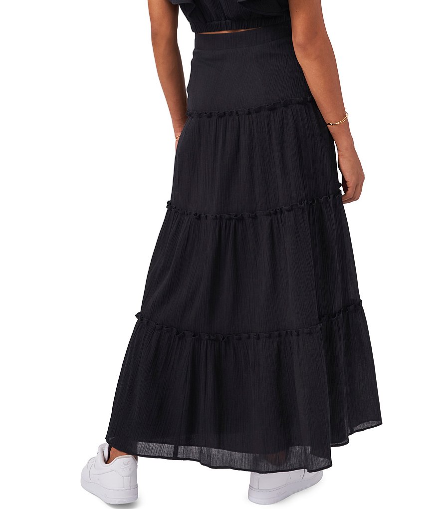 1. STATE Tiered High Rise Coordinating Maxi Skirt