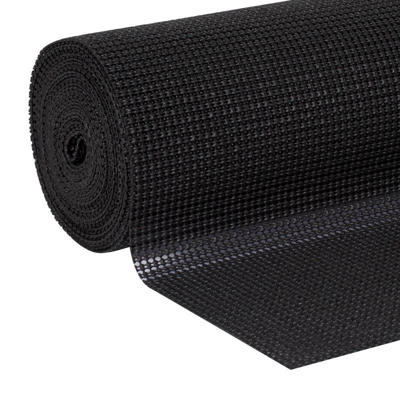 Duck Select Grip EasyLiner Non Adhesive Shelf and Drawer Liner, 20" x 24' Black
