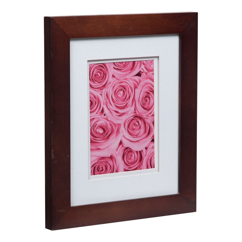 8" x 10" Single Image Frame Walnut/White - Gallery Solutions