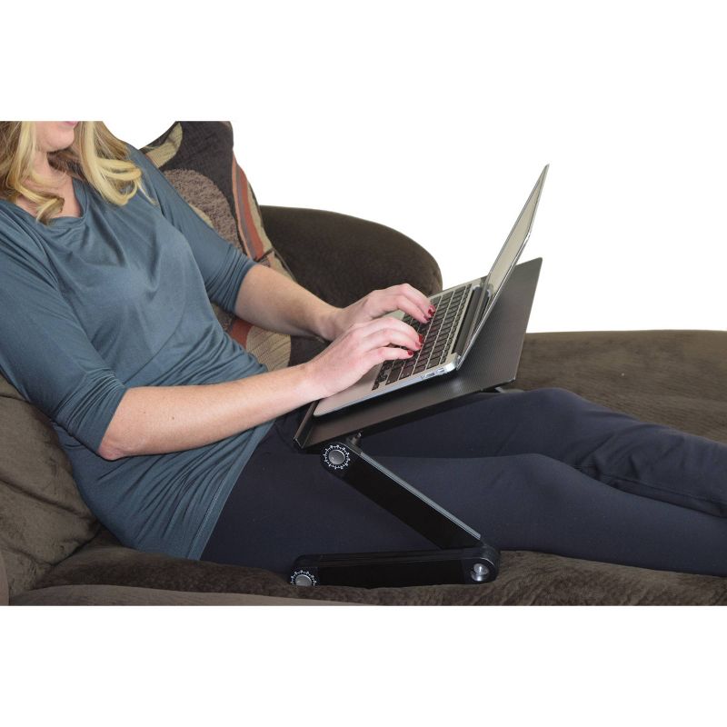 Workez Professional Adjustable Laptop Stand & Lap Desk Black - Uncaged Ergonomics