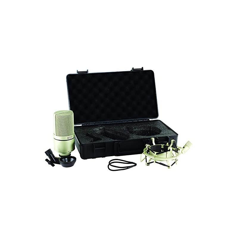 MXL 990 Cardioid Condenser Microphone for Podcasts Recording Vocals and Acoustic Guitars Champagne Bundle with  Boom Arm Plus Pop Filter and 10FT Balanced XLR Cable