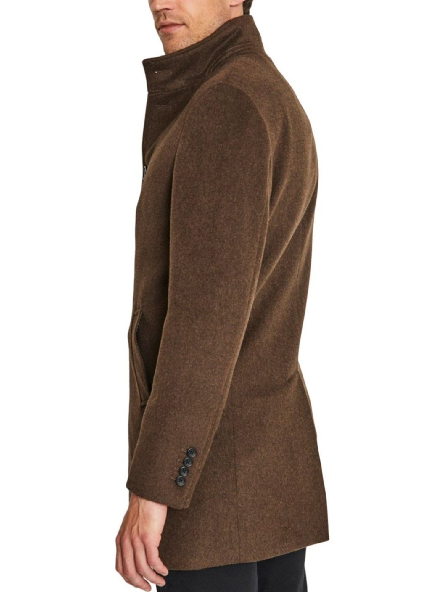 Bruun & Stengade Brown Slim Fit Coats