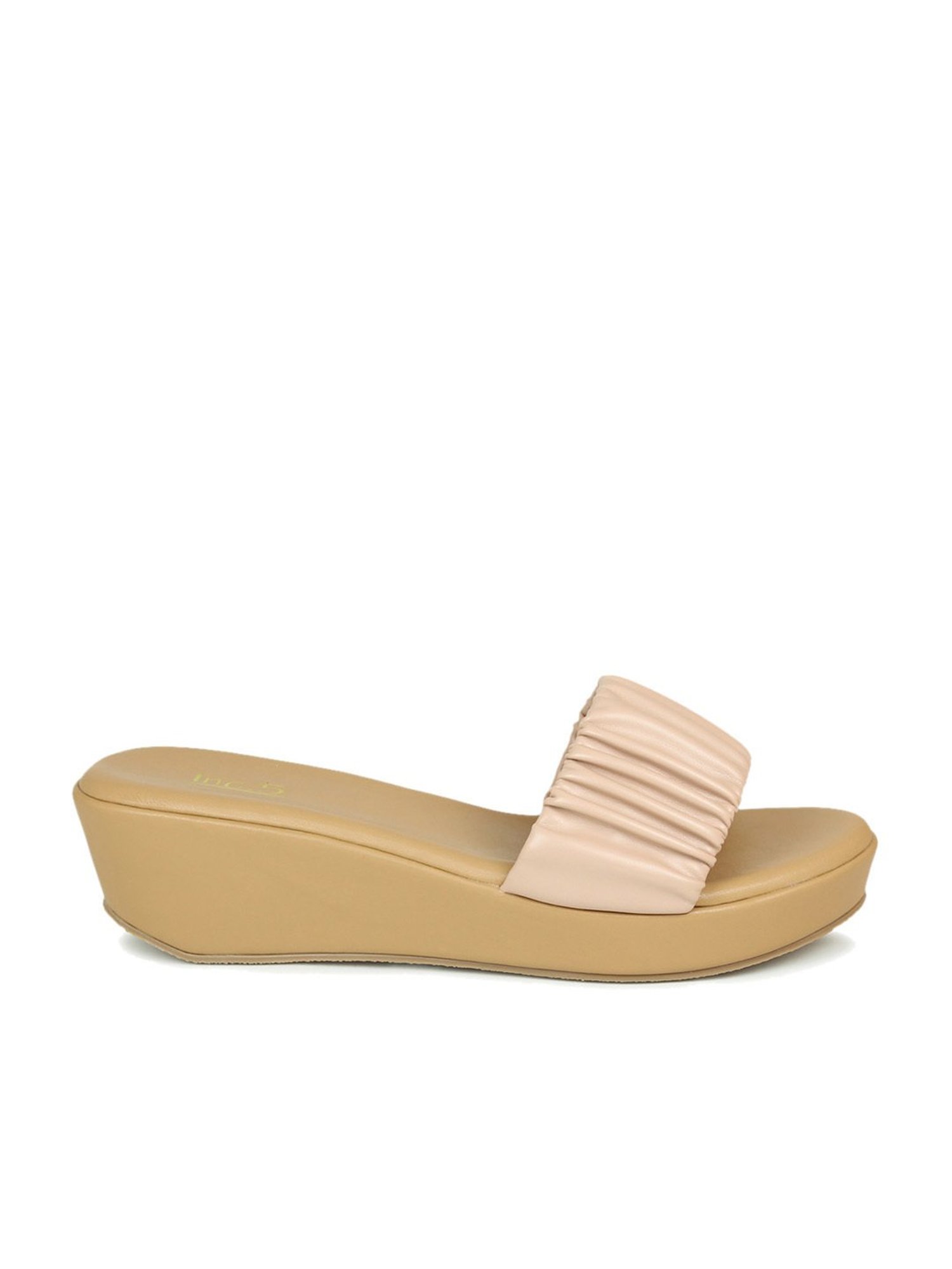 Inc.5 Women's Peach Casual Wedges