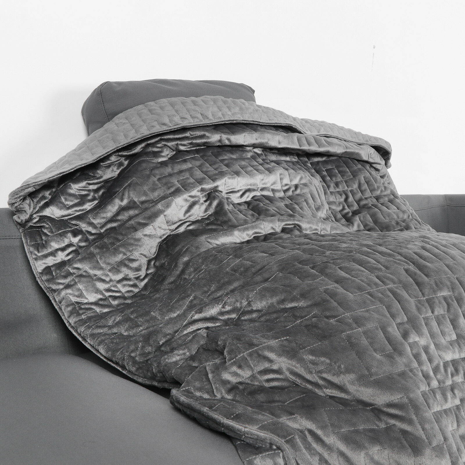 Weighted Blanket Full Sensory Reduce and Sleep Better - 15lbs W/ Cover