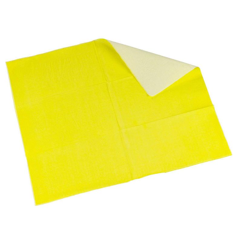 Blue Panda 120-Pack Neon Yellow Disposable Paper Napkins Party Supplies 7.5 x 4.25 Inches