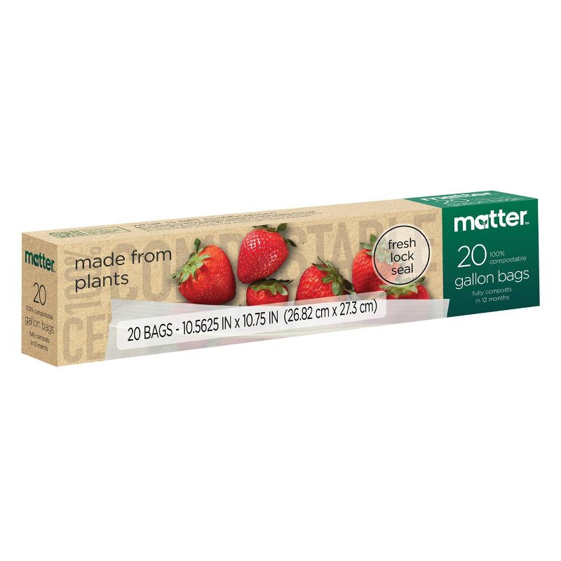 Matter 100% Compostable Gallon Bags - 20ct
