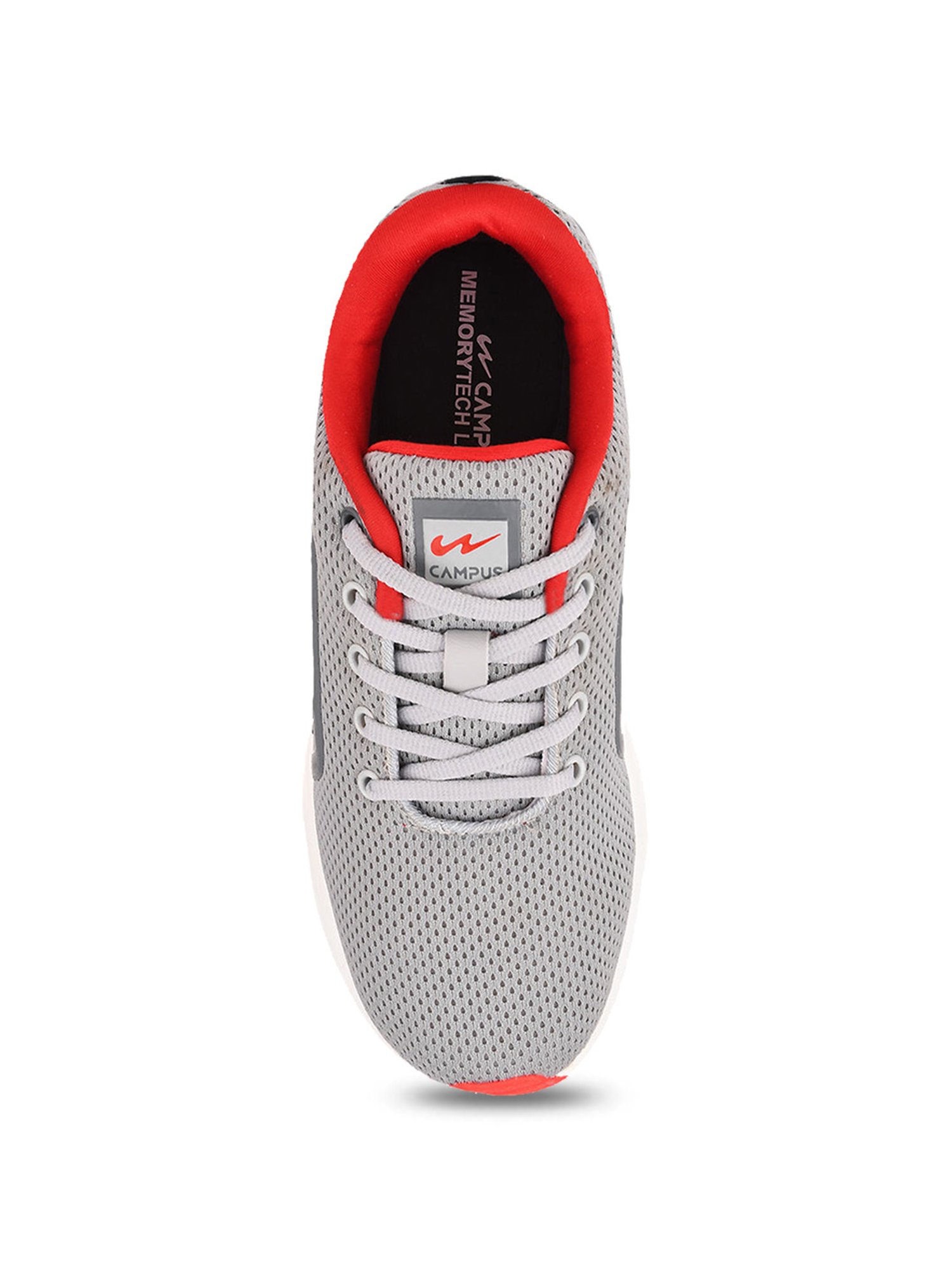 Campus Kids LIFT-CH Grey & Red Running Shoes