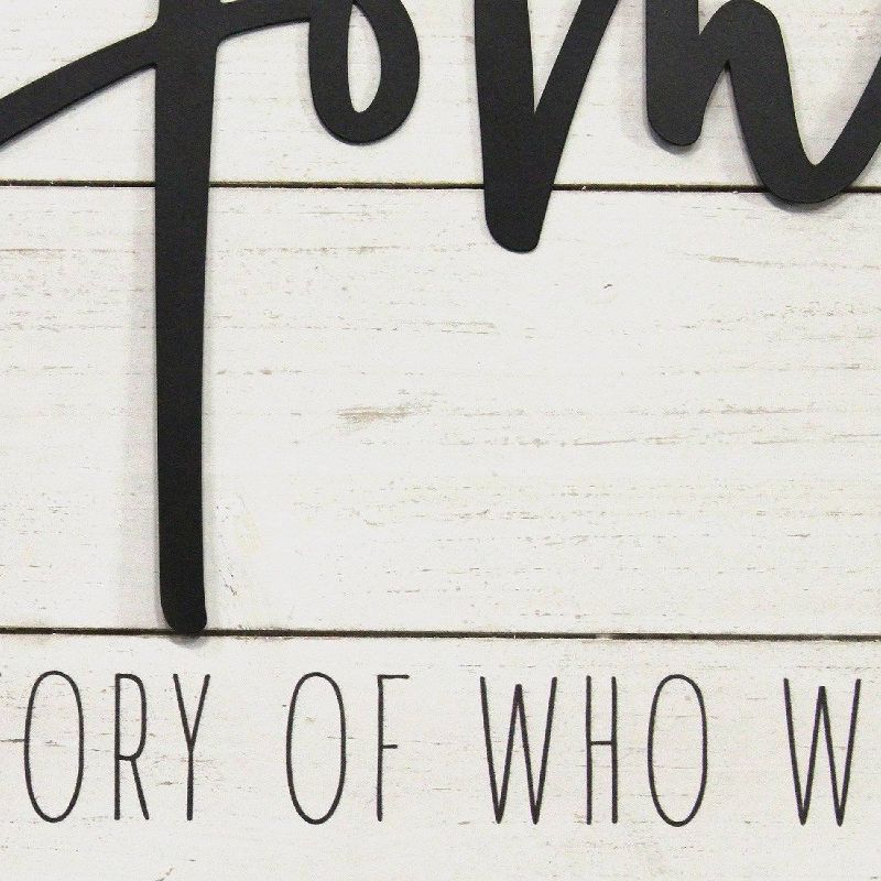 15.75" x 20" "Home" Wall Decor White - Stratton Home Décor