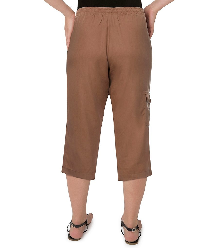 Ruby Rd. Petite Size Tencel Twill Drawstring Capri Pants