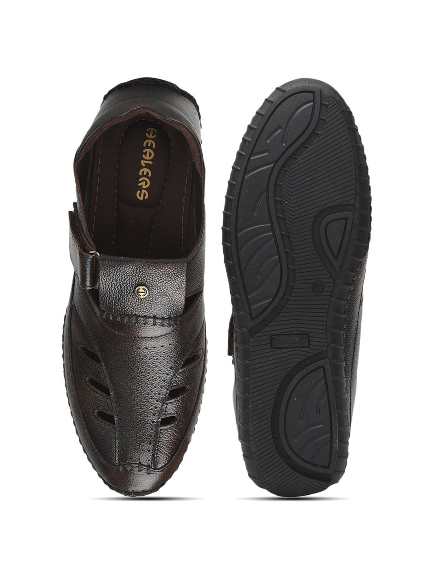 Healers by Liberty Men's Brown Fisherman Sandals