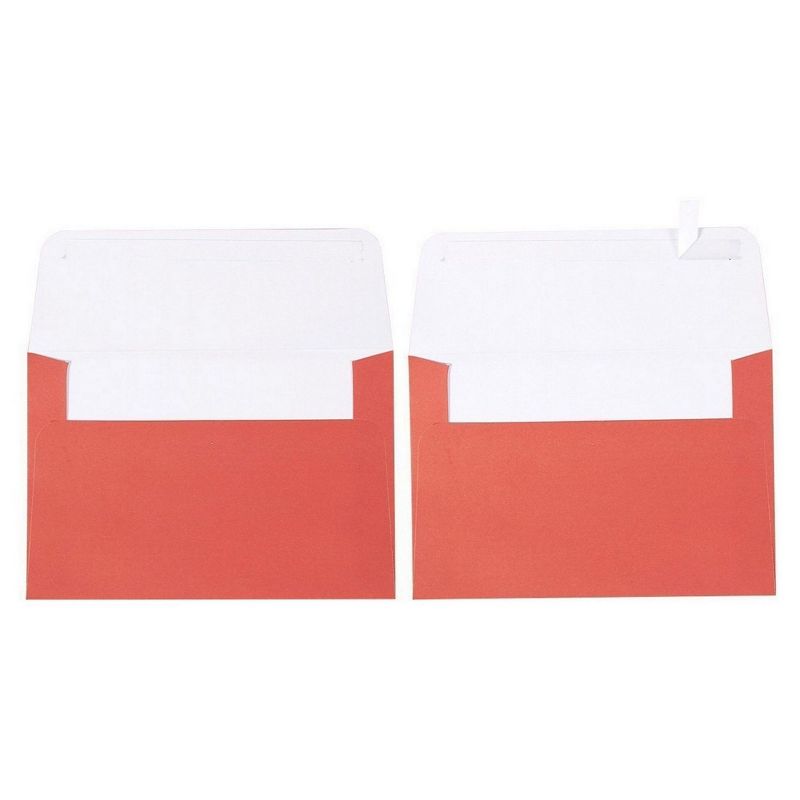 100-Pack 7 Colors Envelopes for 4x6 Greeting Cards, A4 Wedding Invitation Envelope, 4.25" x 6.25"