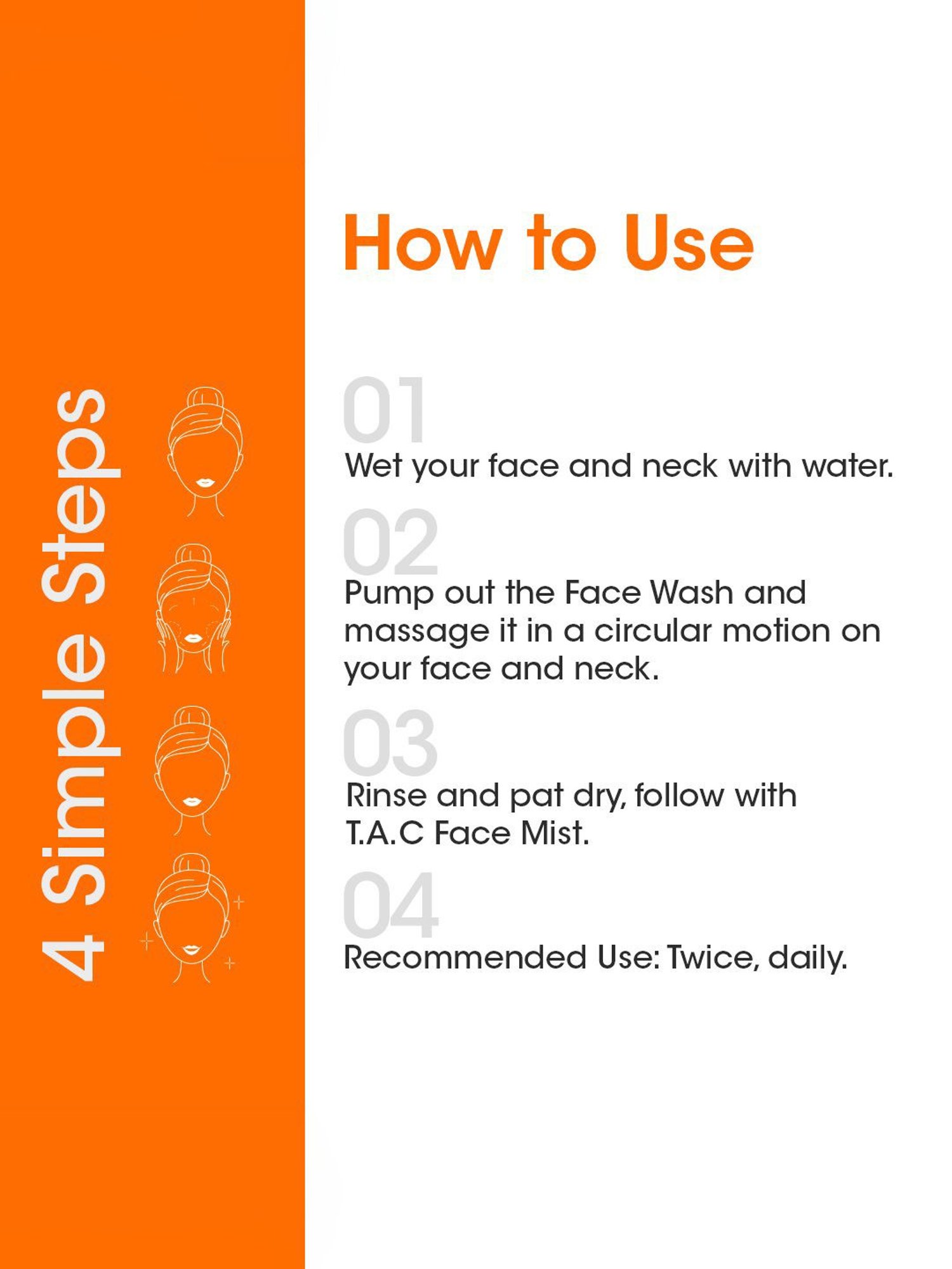 TAC - The Ayurveda Co. Vitamin C Foaming Face Wash with Brush for Glowing Skin - 150 ml