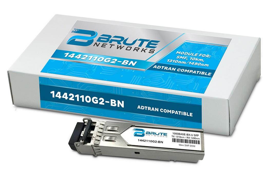 Adtran 1442110G2 - 1000BASE-BX-U Bi-Directional 10km SMF 1310nm/1490nm SFP (100% Compatible)