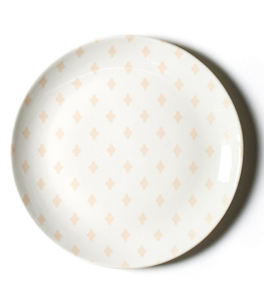 Coton Colors Quatrefoil Salad Plates Blush Set of 4