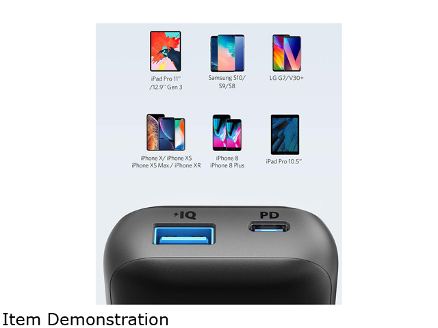Anker PowerCore 10000 PD Redux, 10000mAh Portable Charger USB-C Power Delivery (18W) Power Bank for iPhone 11/11 Pro / 11 Pro Max / 8 / X/XS Samsung S10, Pixel 3/3XL, iPad Pro 2018