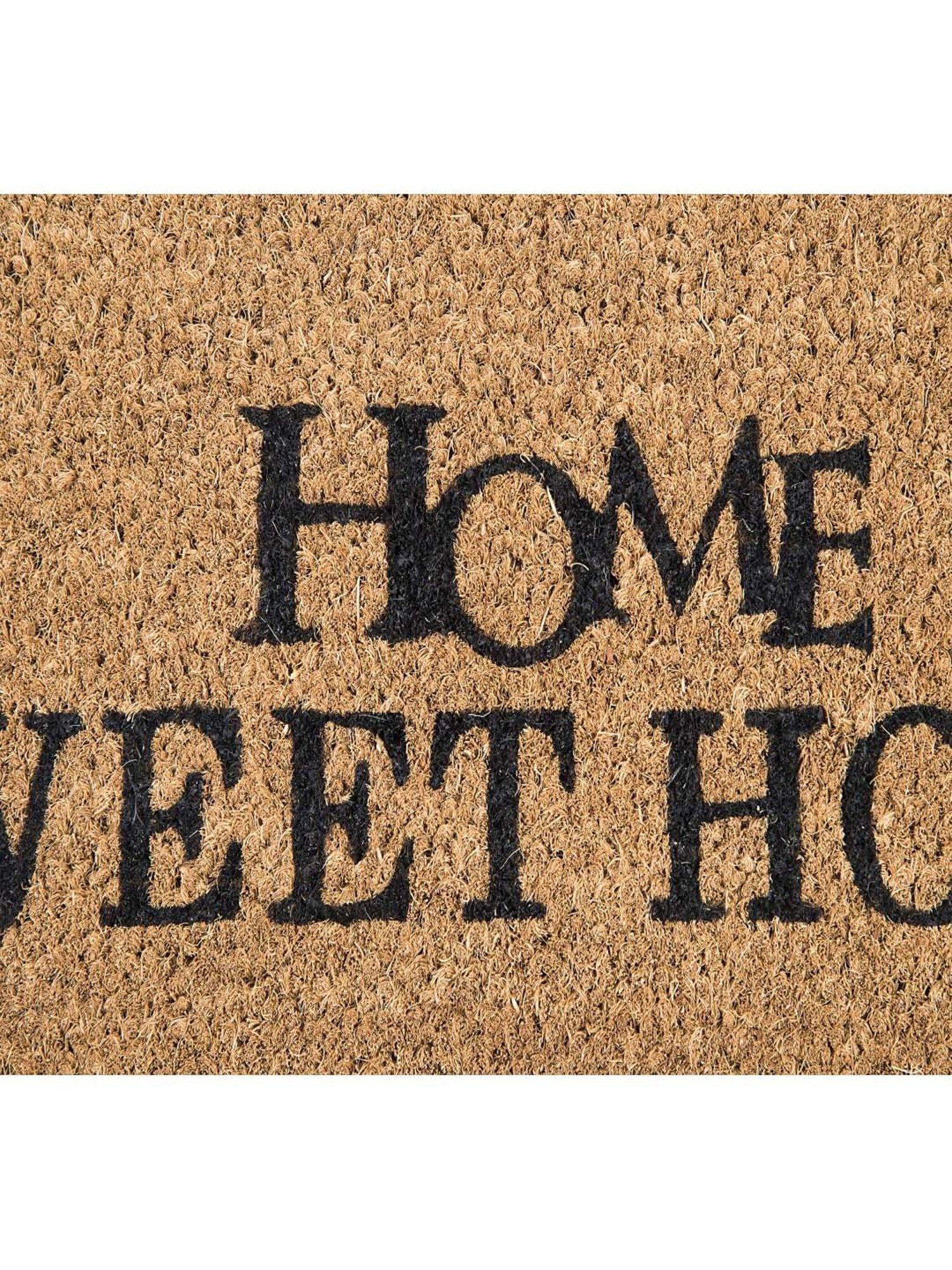 SWHF Home sweet home Brown & Black Pvc Medium Door & Floor Mat