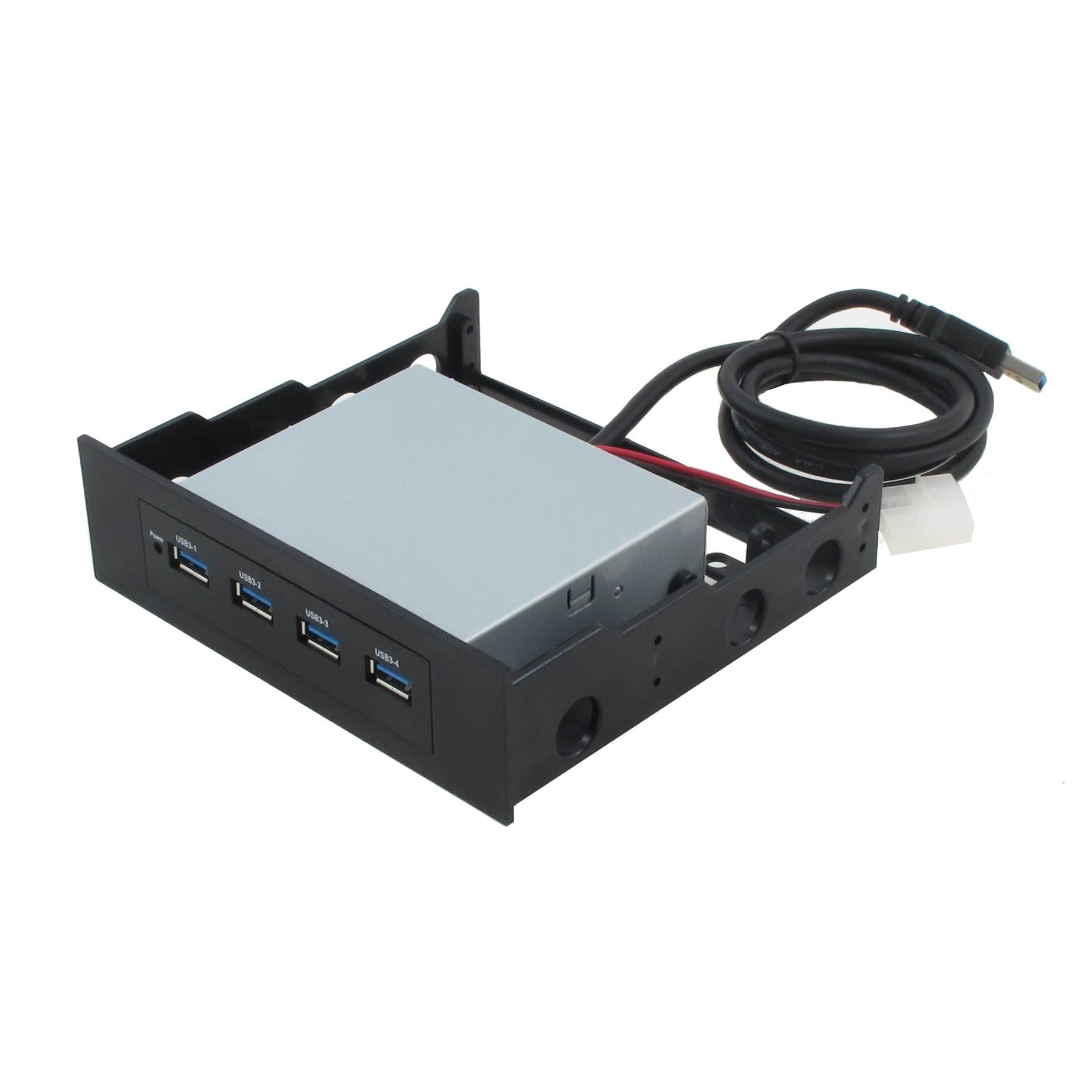 Sedna - USB 3.0  4 Port USB 3.0 Internal Hub ( 3.5" Bay with 5.25" bay mounting kit included )
