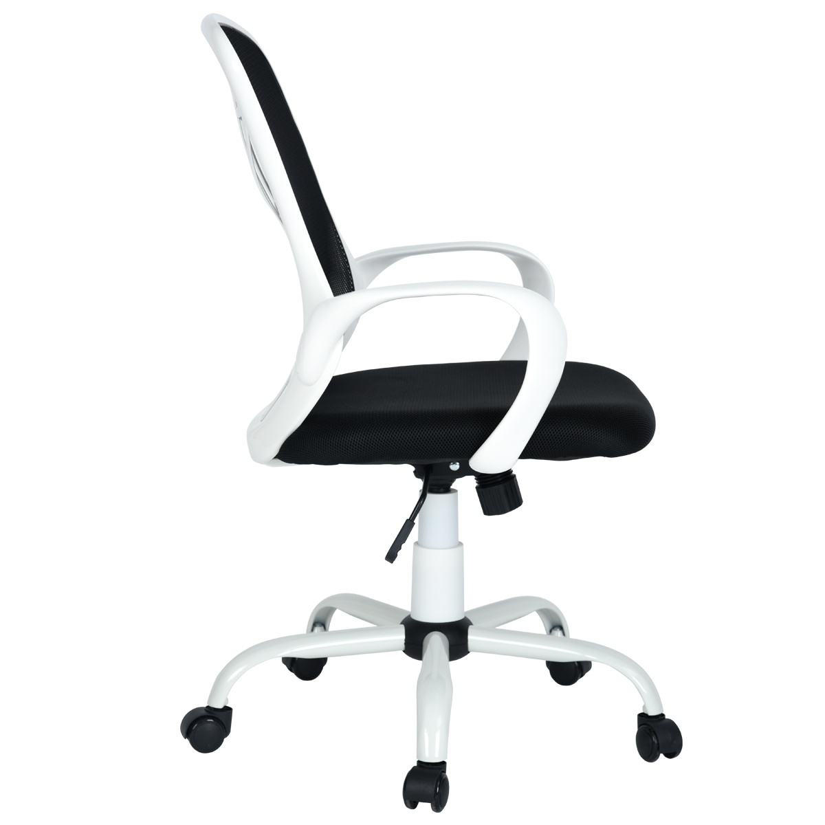 Furniture R White Mesh Swivel Office Chair