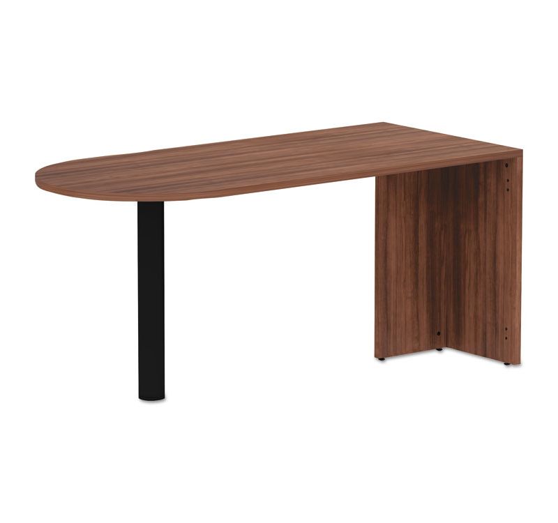 Alera Valencia Series D-Top Desk, 65" x 29.53" x 29.53", Modern Walnut VA276630WA