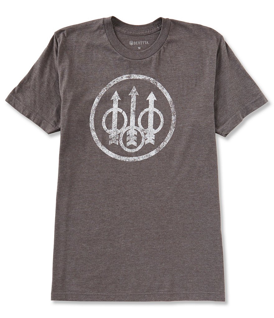 Beretta Distressed Graphic Trident Logo Short-Sleeve Tee