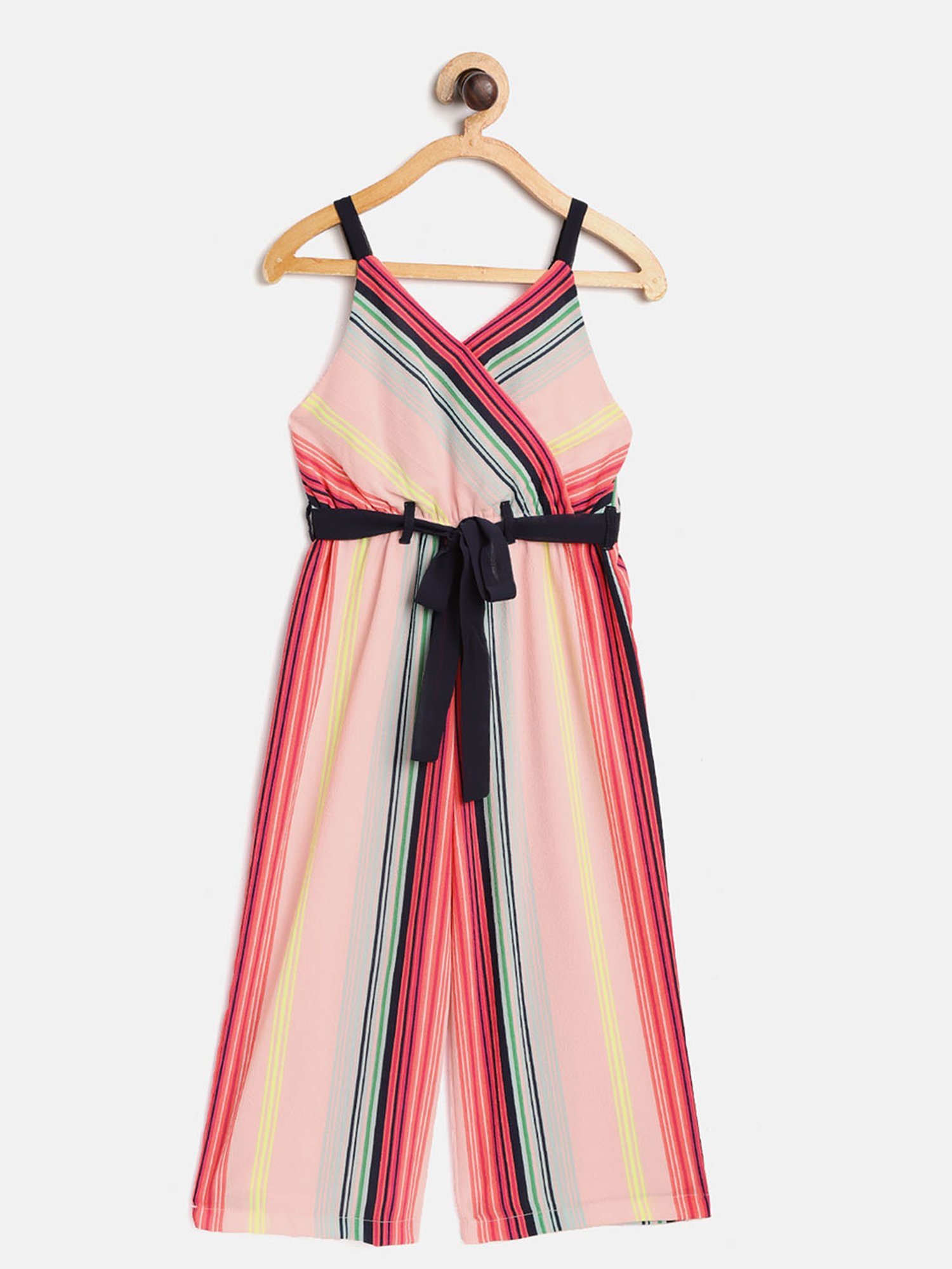 Nauti Nati Kids Multicolor Striped Jumpsuit