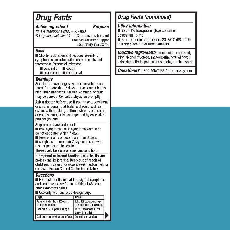 Nature's Way Umcka ColdCare Cherry Syrup - 4 fl oz