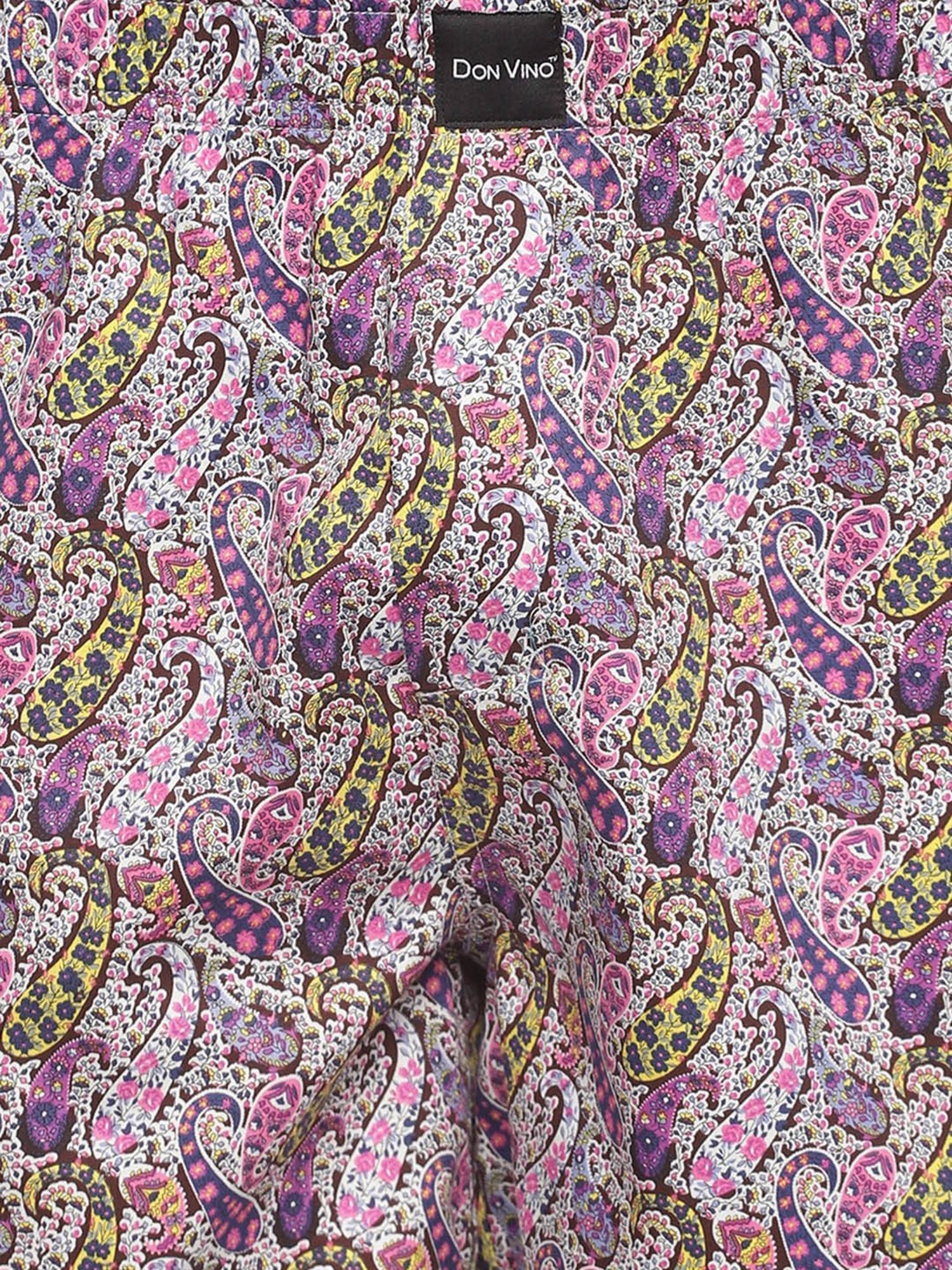 Don Vino Purple Regular Fit Printed Boxers