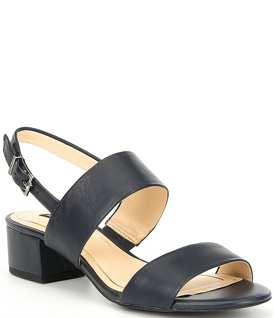 Alex Marie Calina Leather Block Heel Sandals