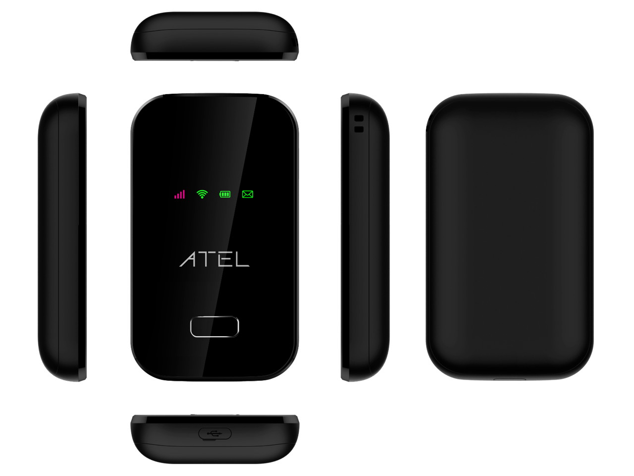 Atel Arch 4G LTE Hotspot ALM-W01 Verizon,  AT&T, T-Mobile, Rogers, U.S. Cellular,  Telus Certified - Black
