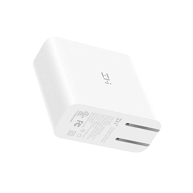 zPower 3Port Travel Charger 45W USBC PD and 18WSplit Dual USBA Wall Charger White Note This is Not a 45W PPS Charger for Galaxy Note10+
