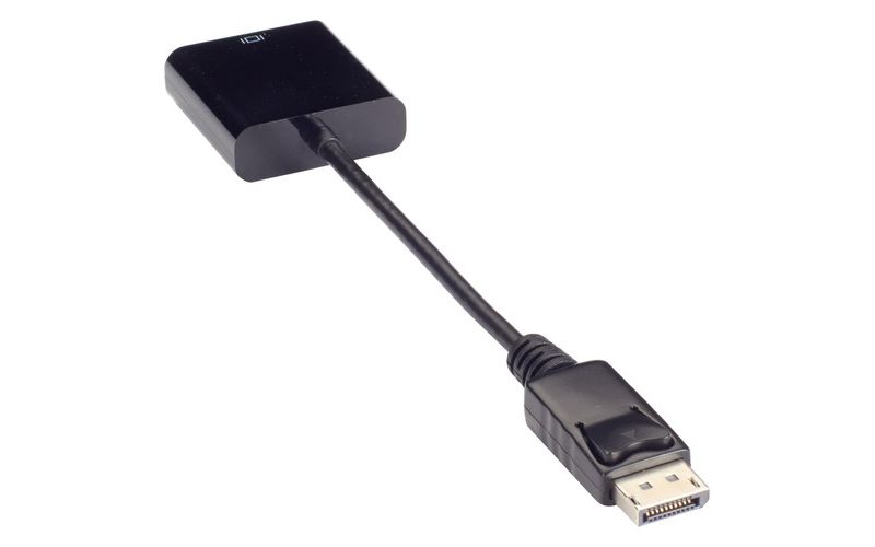 Black Box Video Adapter Dongle - DisplayPort 1.2 Male To DVI-D Female, Active