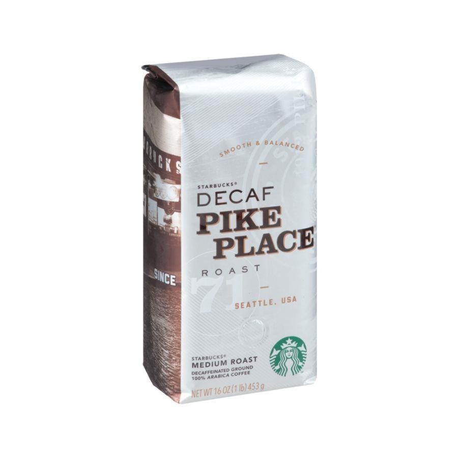 Starbucks Coffee Ground Pike Place Decaf 1lb Bag 11029358