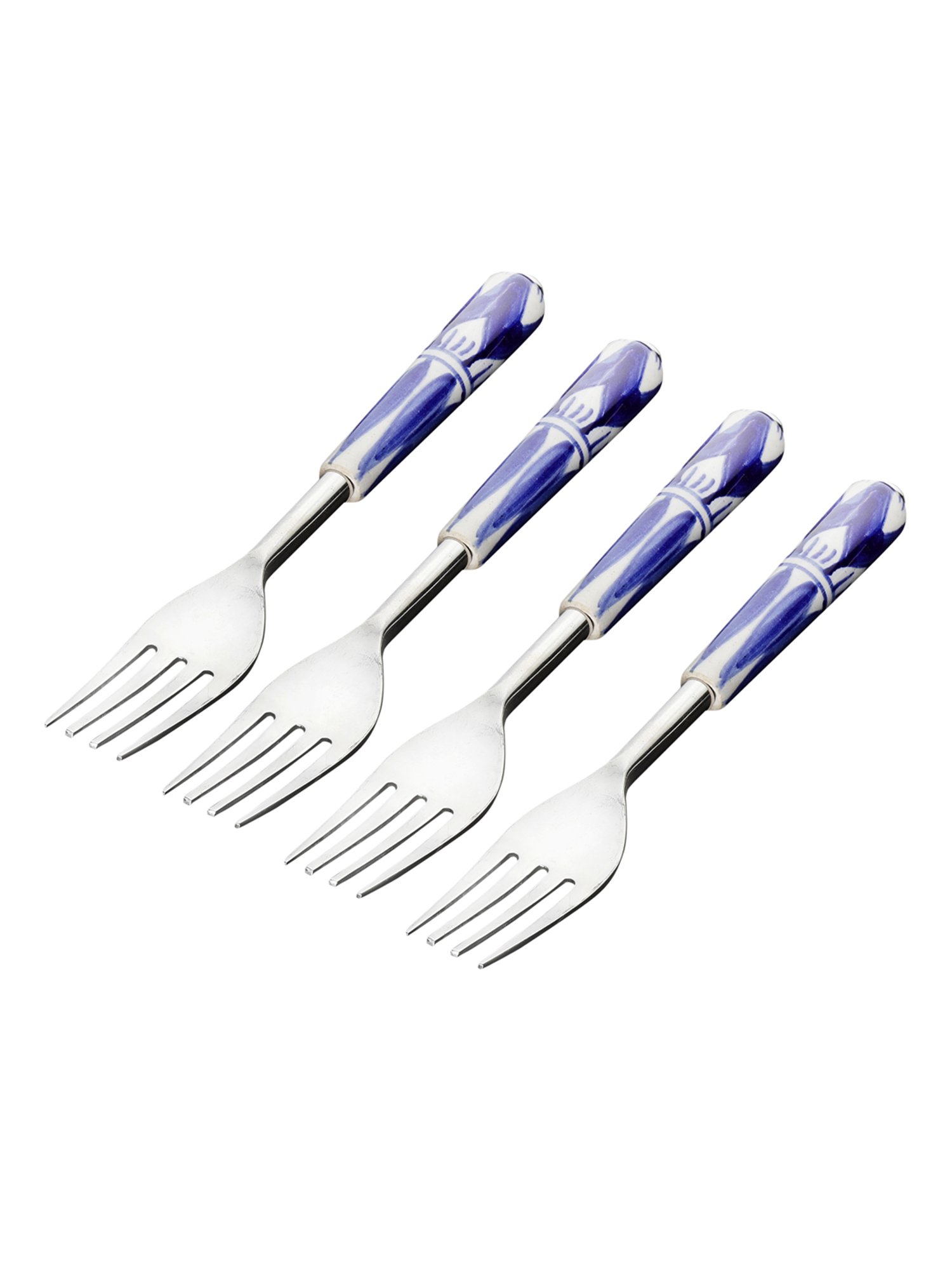 FnS Creta Silver Stainless Steel Dinner Fork - Set of 12