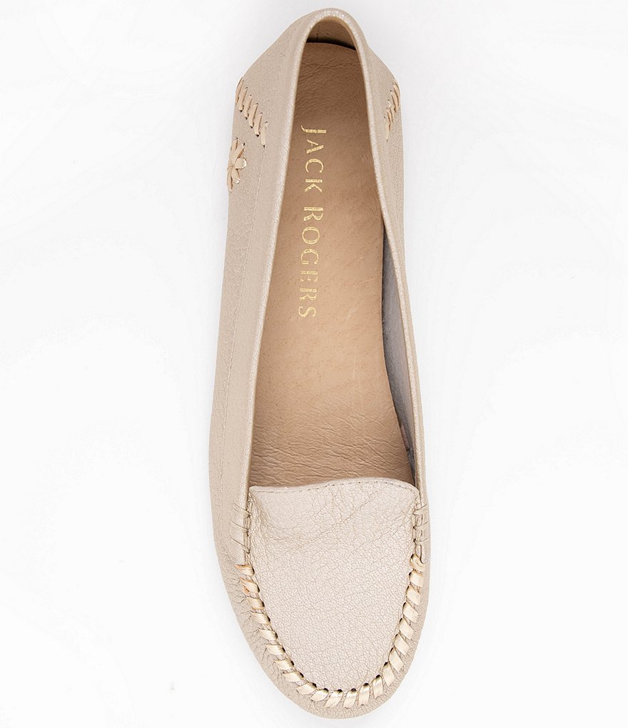 Jack Rogers Millie Leather Slip-On Moccasin Loafers