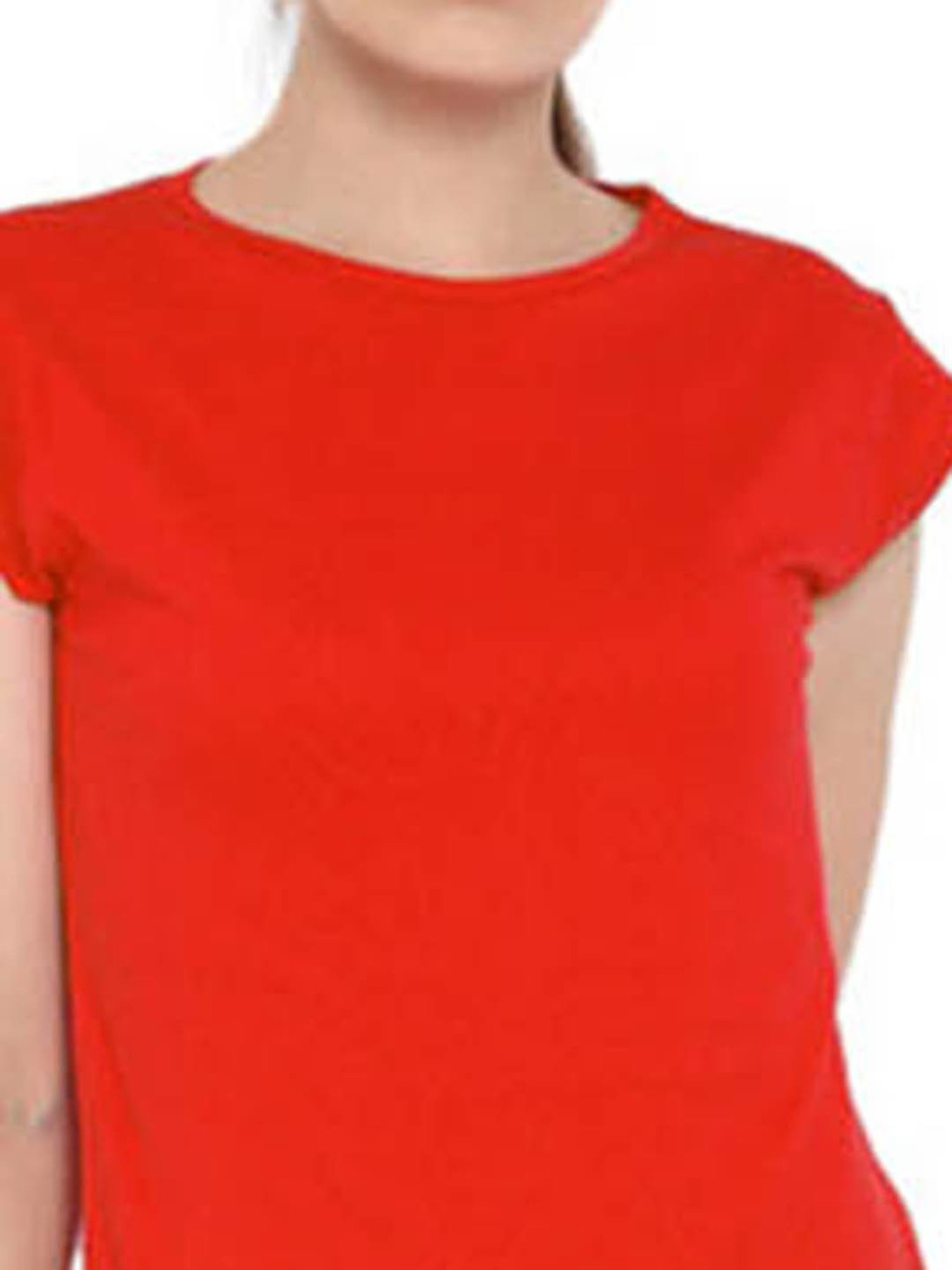 Appulse Red & Dark Pink Cotton T-Shirt - Pack of 2