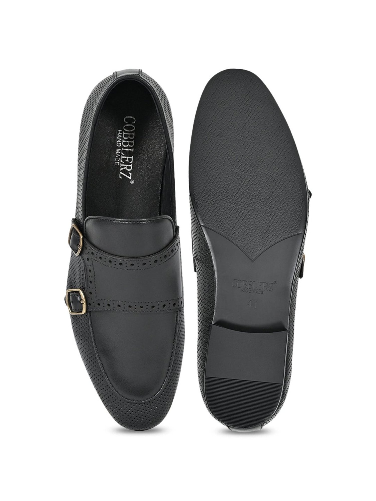 Cobblerz Men's Black Formal Moccasins