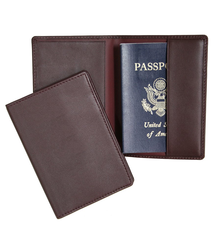 ROYCE New York Leather Plain Passport Jacket