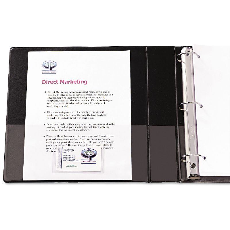 Avery Framed View Heavy-Duty Binder w/Locking 1-Touch EZD Rings 1 1/2" Cap Black 68058