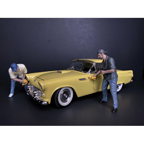 "Weekend Car Show" 8 piece Figurine Set for 1/18 Scale Models by American Diorama