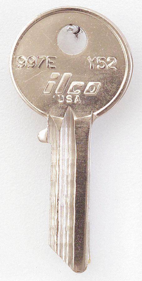 Key Blank, Brass, Type Y52,5 Pin, PK10