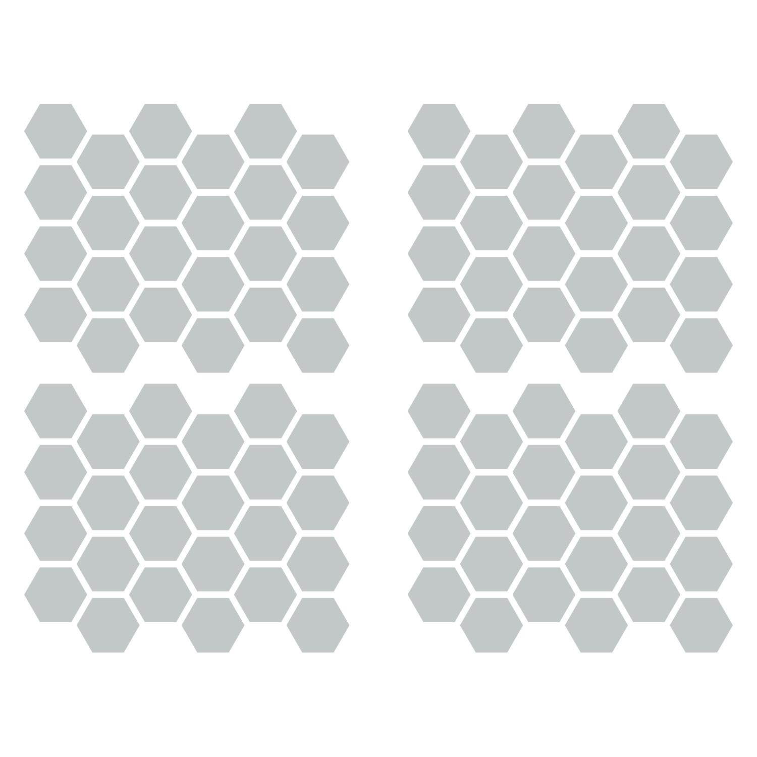 LiteMark 1 Inch Blue Hexagon Decals - Pack of 208