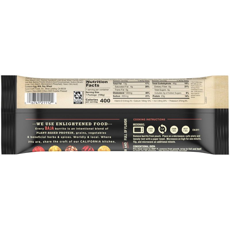 Sweet Earth Baja Frozen Breakfast Burrito - 7oz
