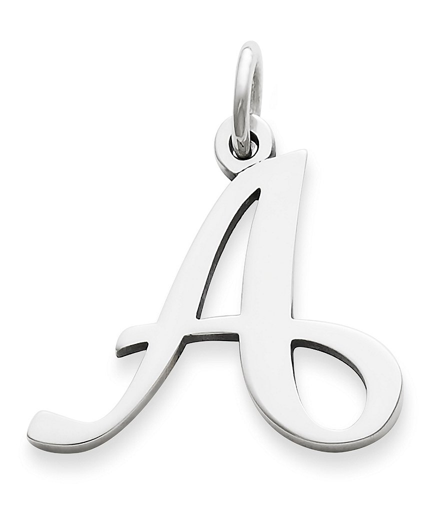 James Avery Large Script Initial Pendant