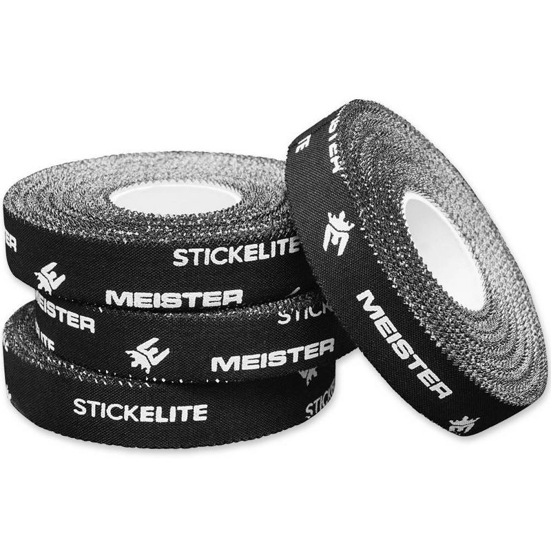 Meister StickElite Pro Porous 4 Rolls Athletic Tape - Black
